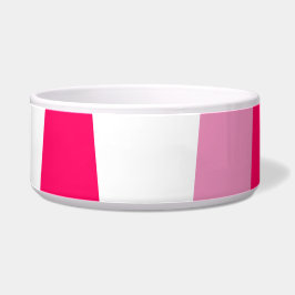 Rosa und weiß Abstrakt Napf