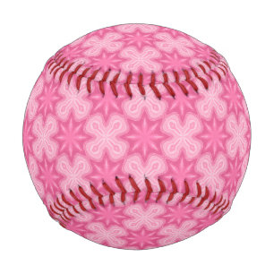 Rosa und Weiß Baseball