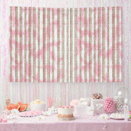 rosa und weiß gestreifter Hintergrund Banner