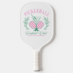 Rosa und weiß gestrichen Cabana Pickleball Schläger