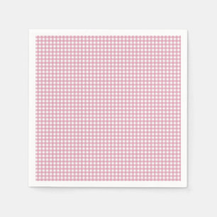 Rosa und Weiß Gingham Serviette