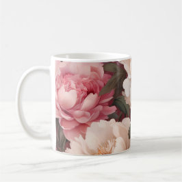 Rosa und weiß kaffeetasse
