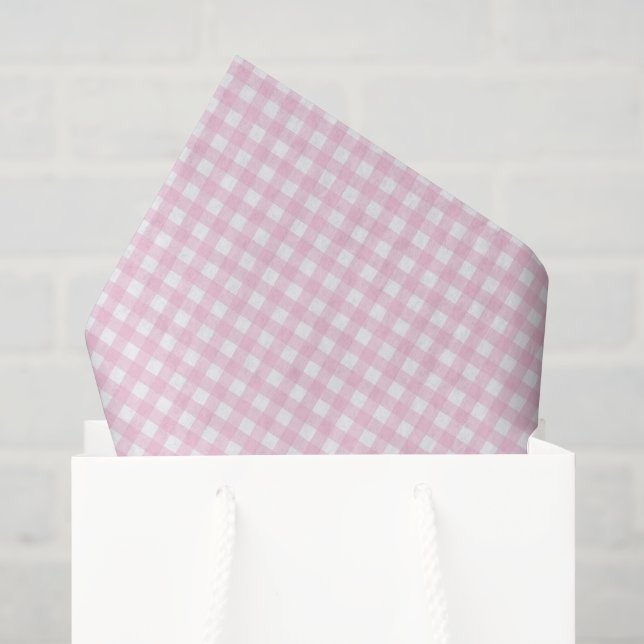 Rosa und weiß kariert seidenpapier (Geschenktüte)