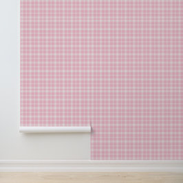 rosa und weiß Kariert Tapete