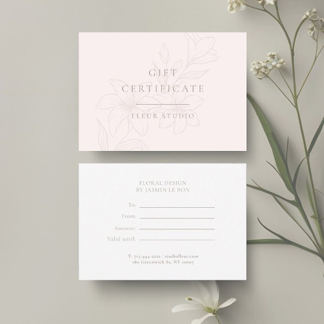 Rosa und Weiß | Modern Boho Minimal Floral (Von Creator hochgeladen)