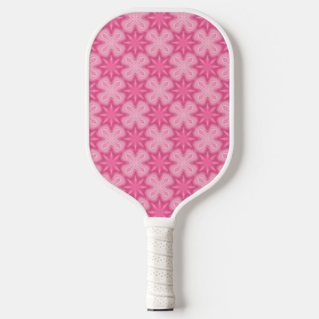 Rosa und Weiß Pickleball Schläger (Vorderseite)