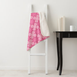 Rosa und Weiß Sherpadecke