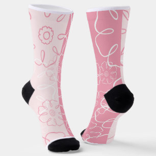 Rosa und Weiß Socken