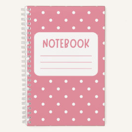 Rosa und Weiß Spielend Notizbuch