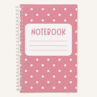Rosa und Weiß Spielend Notizbuch