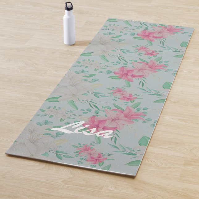 Rosa und Weiß  Yogamatte (Beispiel)