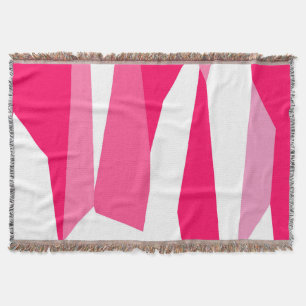rosa und weiße abstrakte decke