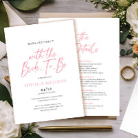 Rosa und weiße Bachelorette Wochenende Party
