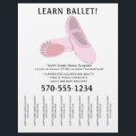 Rosa und weiße Balletttanze Abreißen Streifen Flye Flyer<br><div class="desc">Mit diesem Flyer können Sie Ihre Tanzschule oder Ballettunterricht fördern, der eine Illustration eines Ballettschuhpaars in hellrosa mit schwarzer Schrift auf schlichtem weißem Hintergrund enthält. Es ist einfach, diese Flyer mit all Ihren Informationen zu personalisieren. Die Abreißleisten oder Abreißleisten machen dies perfekt für den Einsatz auf kommunalen Bulletin-Boards oder Schulbulletin-Boards....</div>
