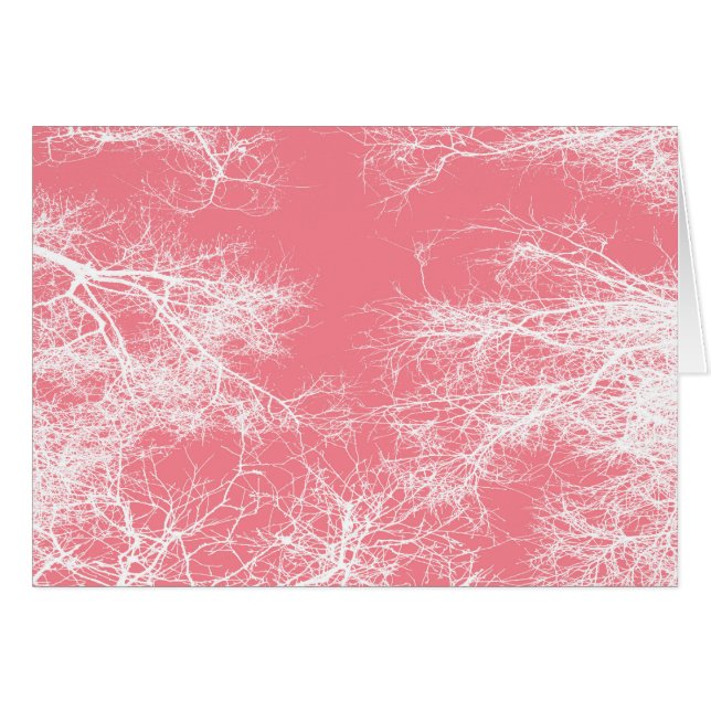 Rosa und weiße Bäume (Vorderseite (Horizontal))