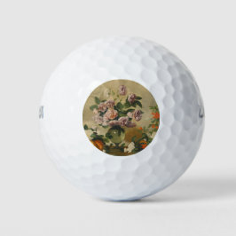 Rosa und weiße Blume (Peonies Still Life) Golfball