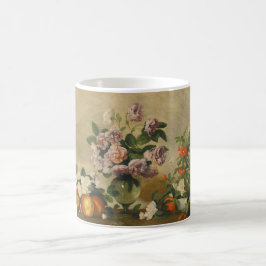 Rosa und weiße Blume (Peonies Still Life) Kaffeetasse