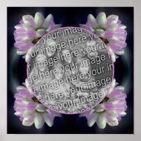 Rosa und weiße Blume schaffen Ihr eigenes Foto