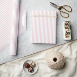 Rosa und Weiße Cabana Streifen Palm Beach Geschenkpapier