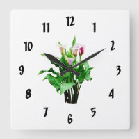 Rosa und weiße Calla Lilien