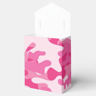 Rosa und weiße Camouflage Geschenkschachtel