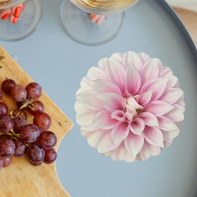 Rosa und weiße Dahlia Untersetzer (In Situ Wedding)