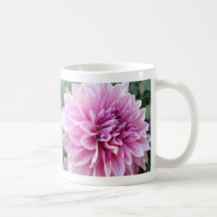 Rosa und weiße Dahlie Tasse