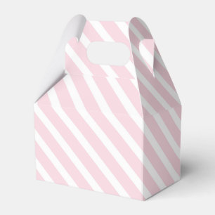 Rosa und weiße, diagonal gestreifte Muster Geschenkschachtel
