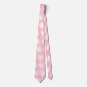 Rosa und weiße Diamanten-Krawatte Krawatte