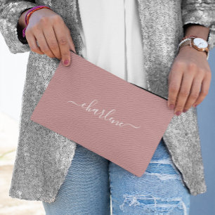 Rosa und weiße Elegantenbezeichnung Zubehörtasche