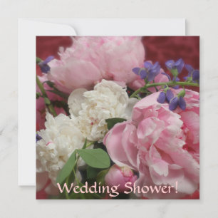 Rosa und weiße Erbsen Einladung