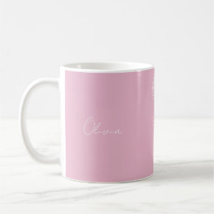 Rosa und weiße Erdnüsse November Individuelle Name Kaffeetasse