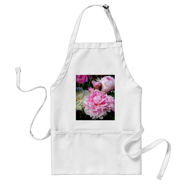 Rosa und weiße Erdnüsse Schürze (Vorne)