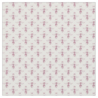 Rosa und weiße Grafik-Designs Stoff