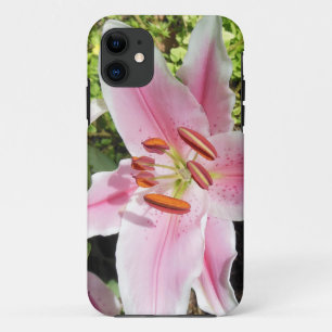 Rosa und weiße Lilien-Blume Case-Mate iPhone Hülle