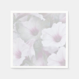 Rosa und weiße Petunien Serviette