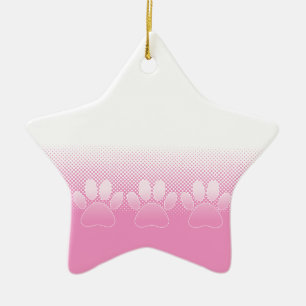 Rosa und weiße Pfeifen mit Zeitungspapier-Hintergr Keramikornament