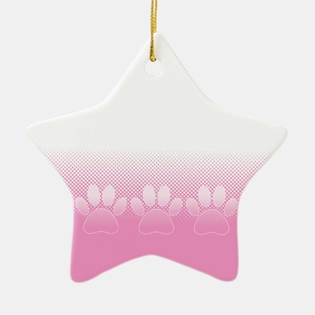 Rosa und weiße Pfeifen mit Zeitungspapier-Hintergr Keramikornament (Vorne)