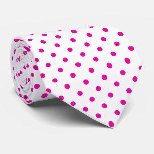 Rosa und weiße Polka Dot Necktie Krawatte