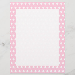 Rosa und weiße Polka Dots Muster.