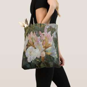 Rosa und weiße Rhododendron Deep Green Folies