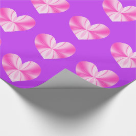 Rosa und weiße Schmetterlingsherde Geschenkpapier