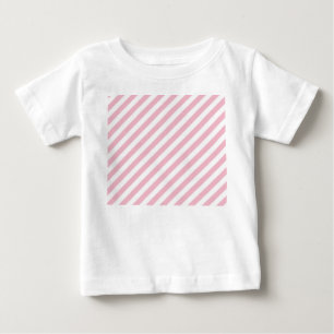 Rosa und weiße Streifen Baby T-shirt