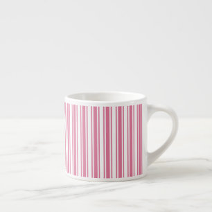 Rosa und weiße Streifen Espressotasse