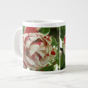 Rosa und weiße Tulip-Tasse Jumbo-Tasse