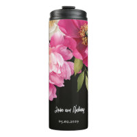 Rosa und weiße Wasserfarben-Blütenhochzeit