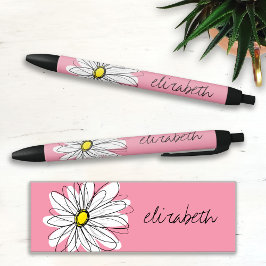 Rosa und weiße weiße weiße, weiße, weiße Daisy mit Kugelschreiber