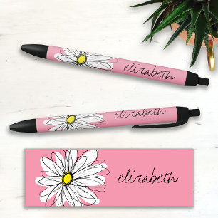 Rosa und weiße weiße weiße, weiße, weiße Daisy mit Kugelschreiber