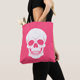Rosa und weißer Schädelkopf griffig Halloween