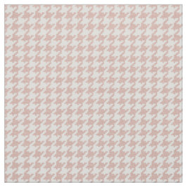 Rosa und weißes Hahnentrittmuster-geometrisches Stoff
